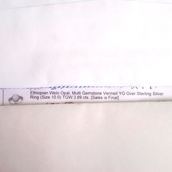 ETHIOPIAN WELP OPAL, MULTI -GEM STONE RING - Picture 6 of 6